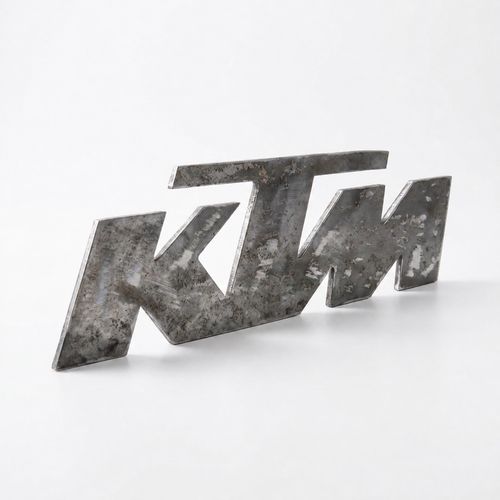 Logo KTM en métal, décoration murale