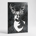 Tête de cerf en métal, décoration murale artisanale